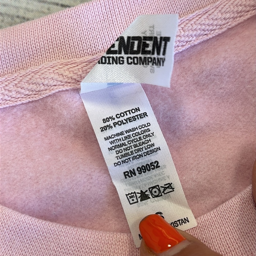 Confetti Sweet • Strawberry & Peach Pink Sweatshirt • Sz S • NEW! - Picture 9 of 10